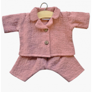 Minikane Pyjama Laura brodé rose poudré