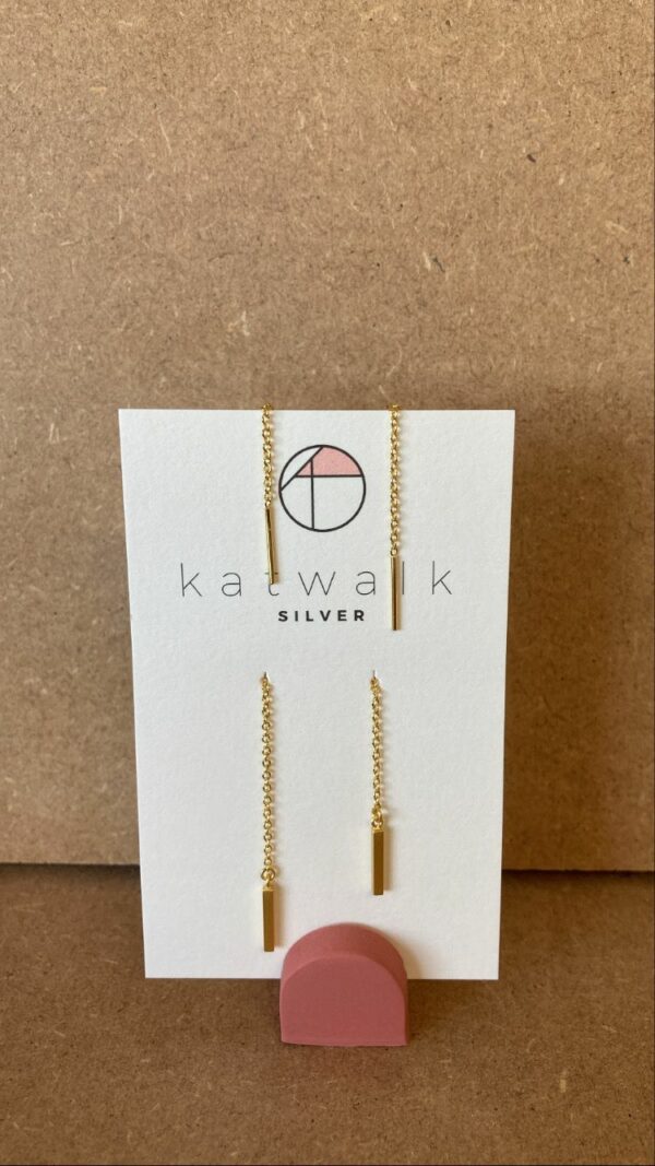 Katwalk Silver Hanger goud bar doortrekker