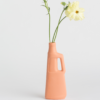 porseleinen flesvaas #9 oranje foekje fleur