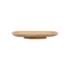 Zusss ovalen stylingbord hout 30x15x4cm naturel