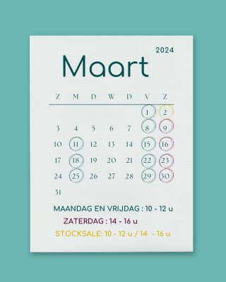 OPENINGSUREN MAART✨
.
✨Vandaag gesloten!
✨Ma & vrij: 10 – 12 uur
✨Zat: 14 – 16 uur
Zoals jullie kunnen zien is er iets veranderd deze maand.  Op vraag van héél wat klantjes zijn we deze maand iedere zaterdag namiddag open! 💜
Je kan onze openingsuren altijd bekijken in onze bio op instagram of op onze website!
Webshop blijft natuurlijk 24/24 uur open! 😉
.
#comeandsayhi #shoplocal #dadizele #welkom #seeyousoon